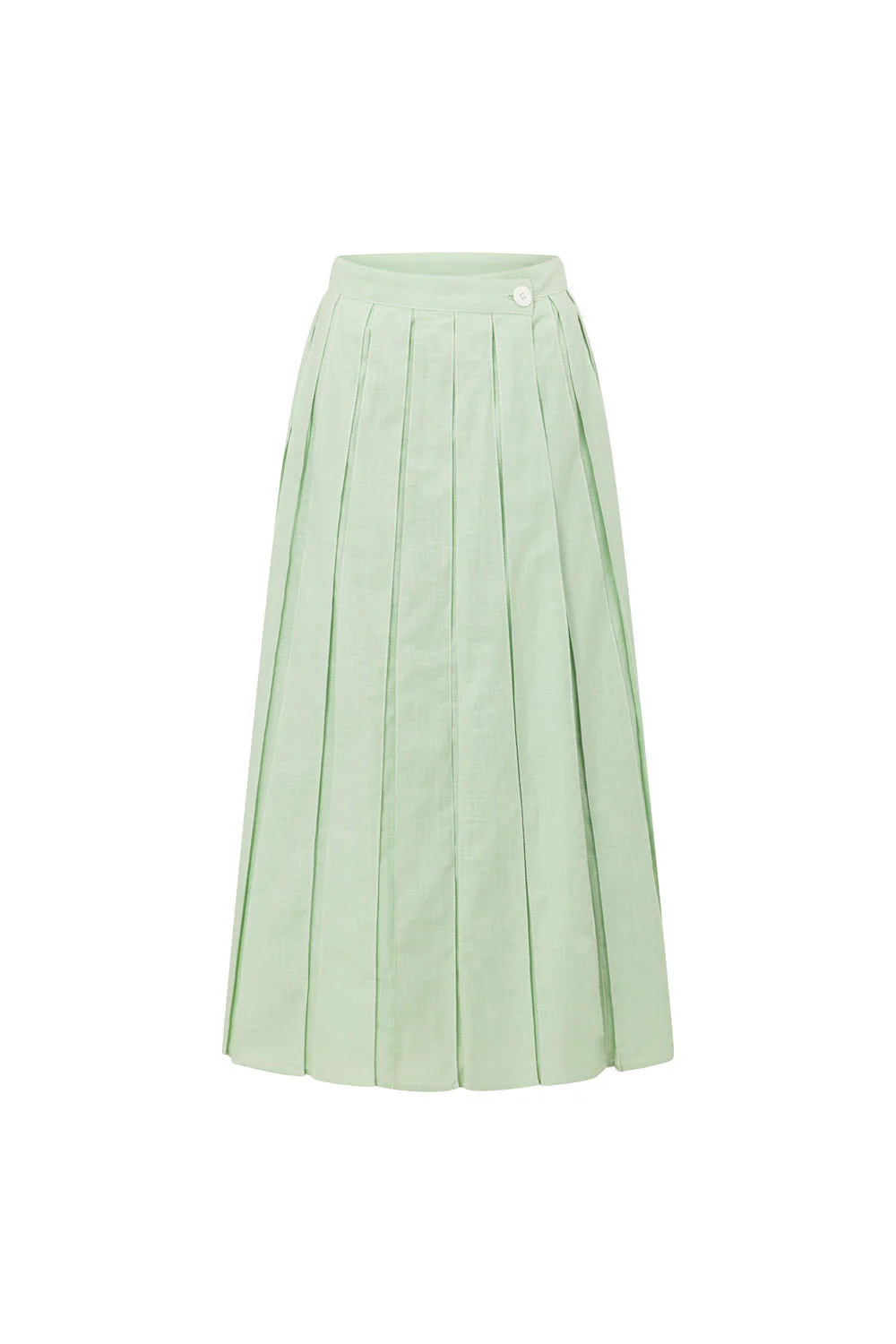 SAMPLE-Dien Wrap Skirt - Green - Image 7