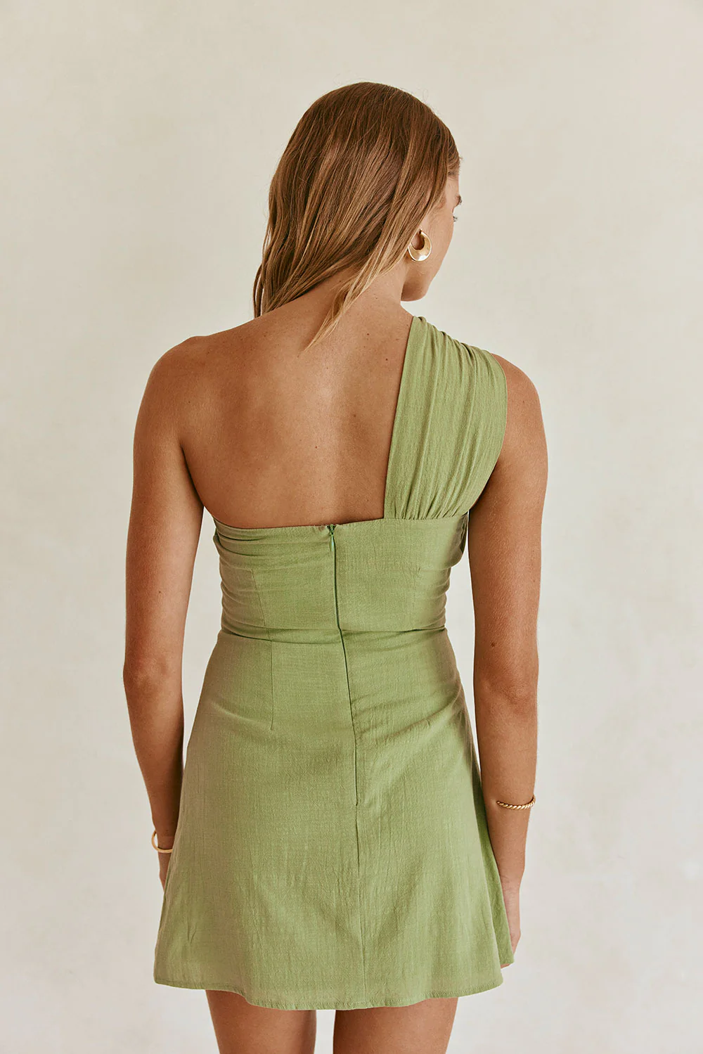 SAMPLE-Dimmi Dress - Green - Image 4