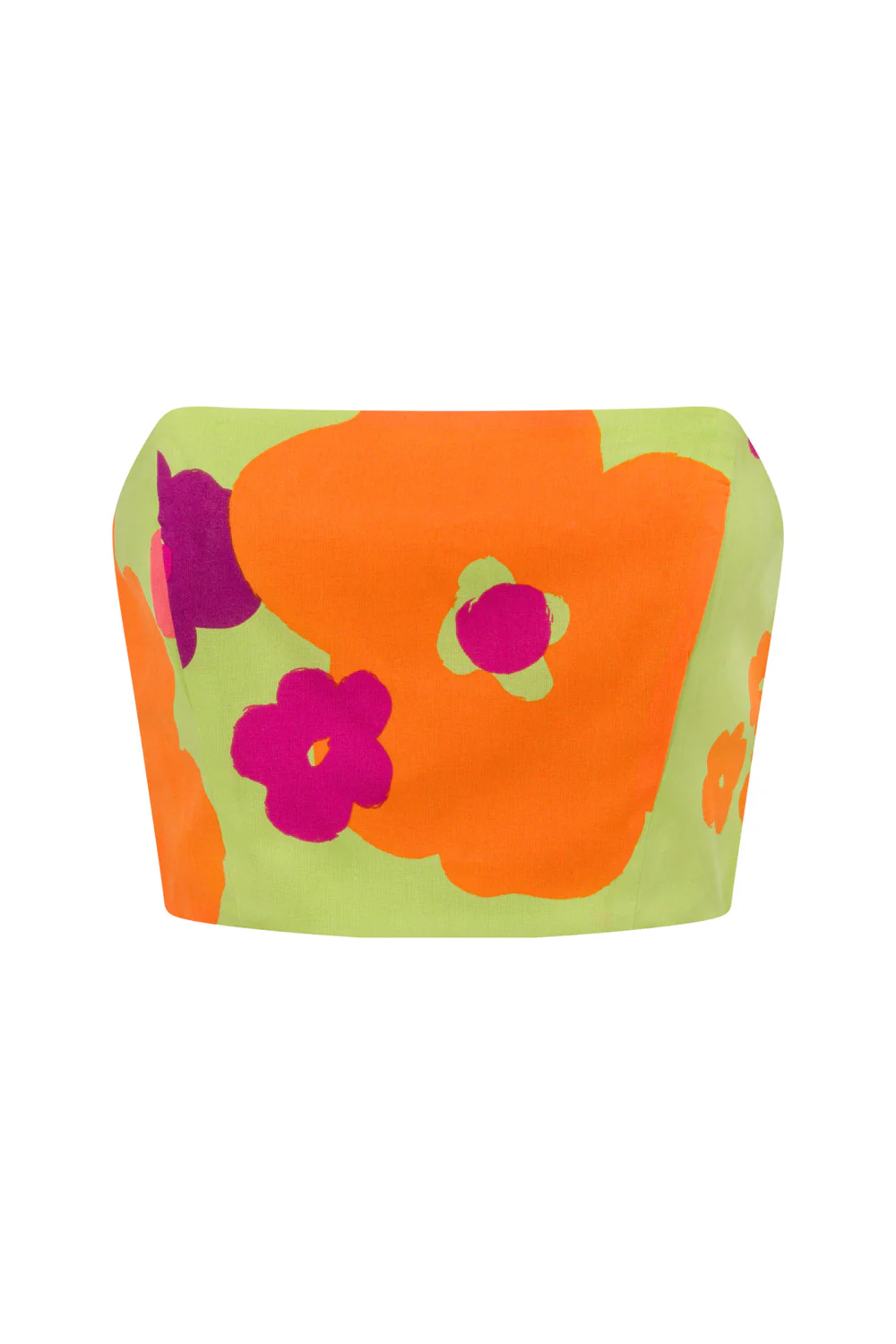 SAMPLE-Drea Top - Lime Floral - Image 5