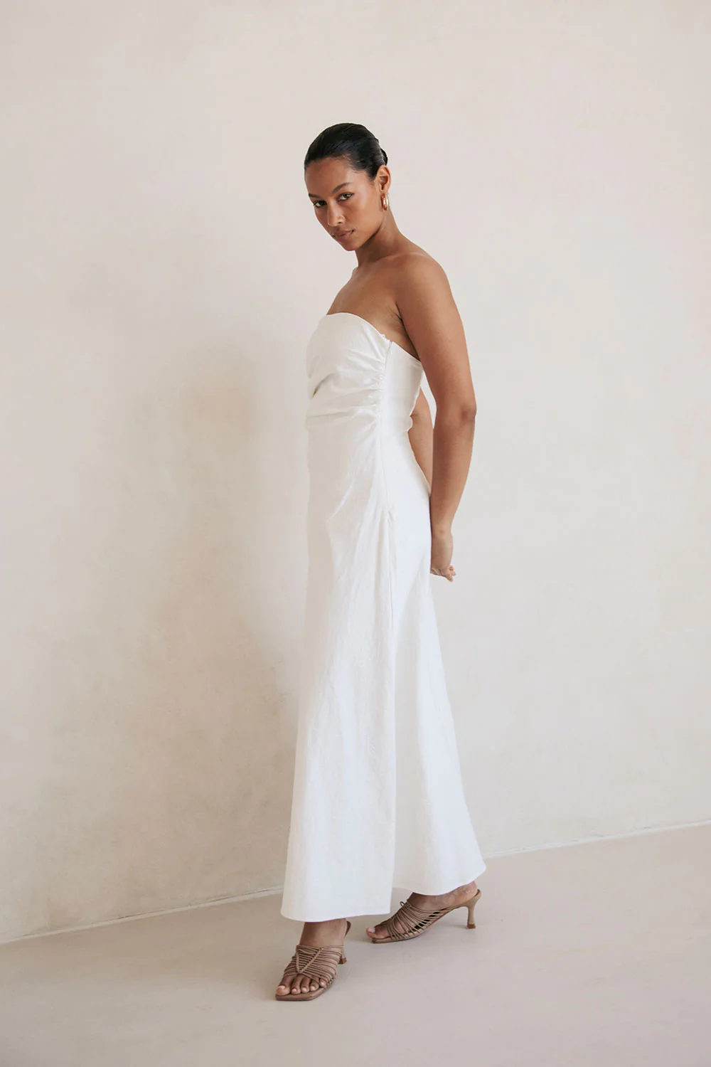 SAMPLE-Estella Dress - White - Image 7