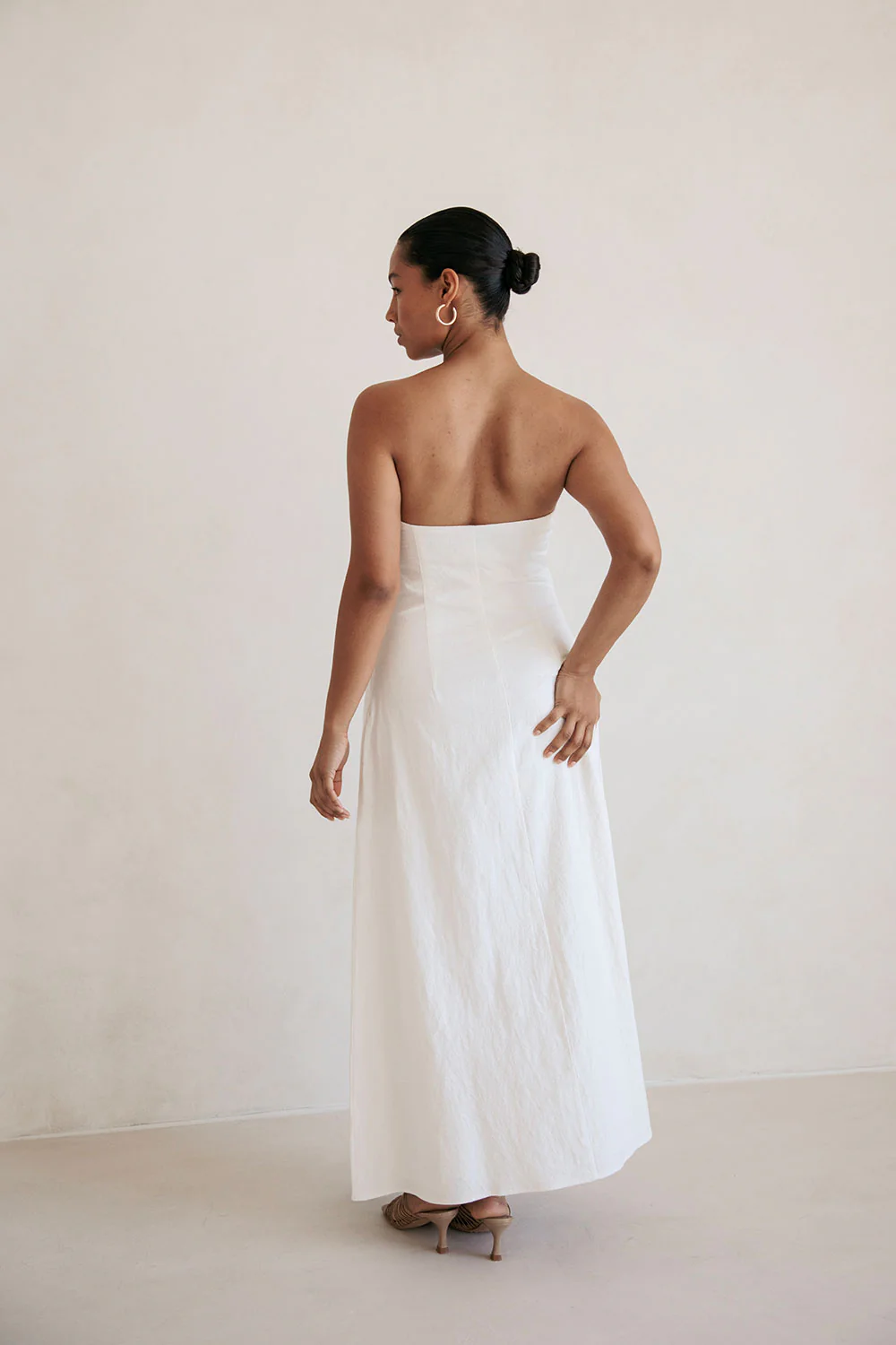 SAMPLE-Estella Dress - White - Image 8