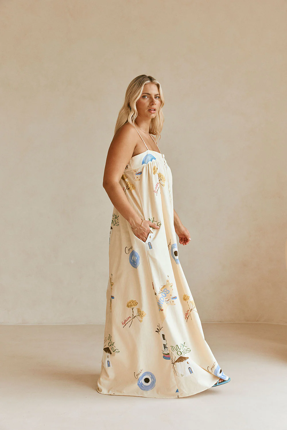 SAMPLE-Ida Dress - Isles Of Greece - Image 7