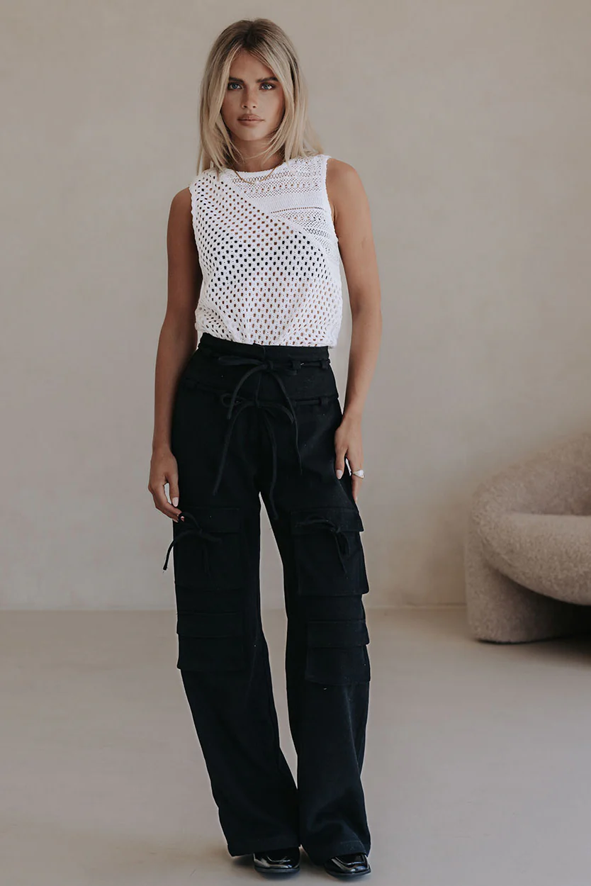 SAMPLE-Jaicee Pants - Black - Image 3