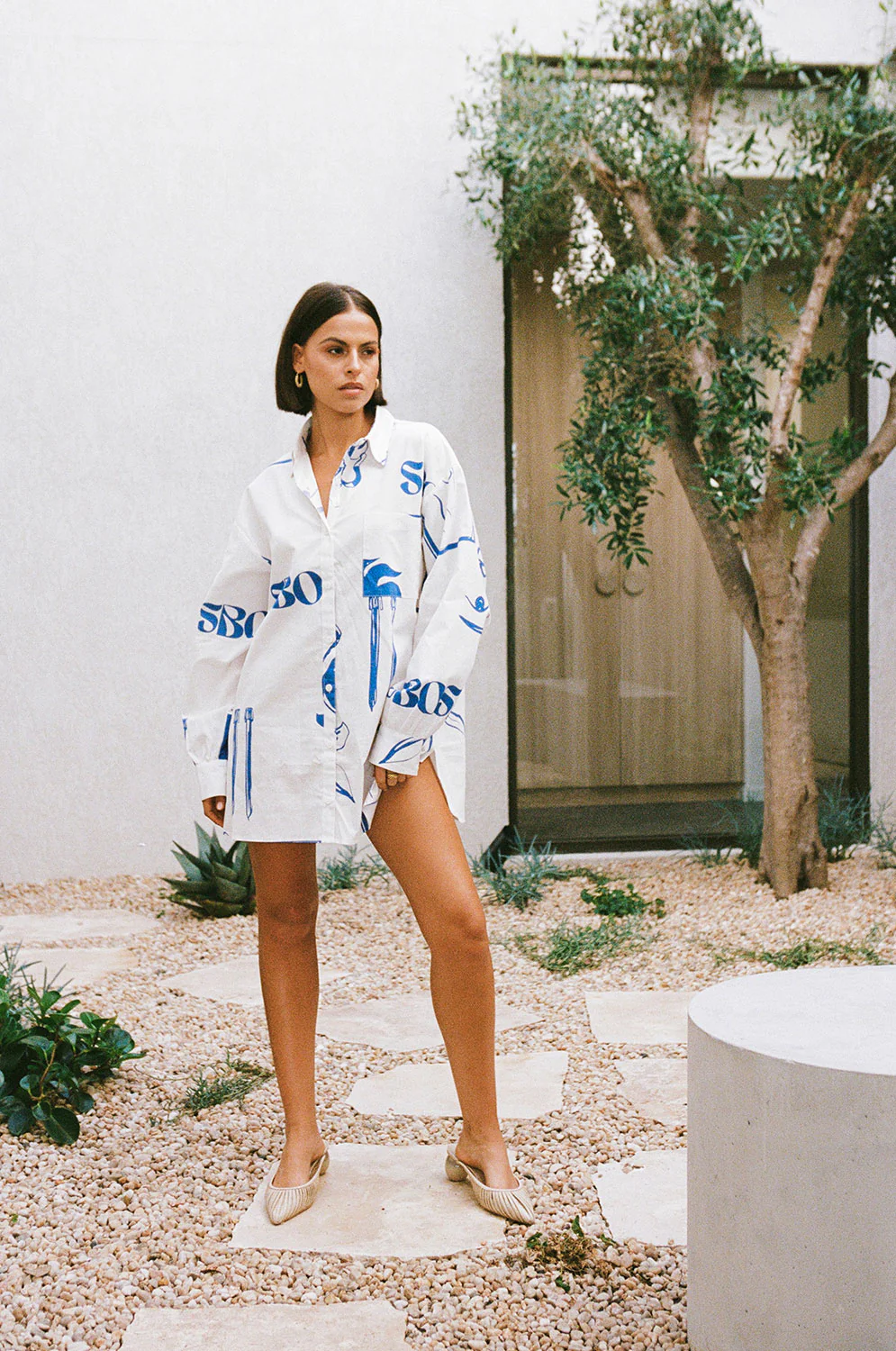 SAMPLE-Jay Shirt Dress - Image 5