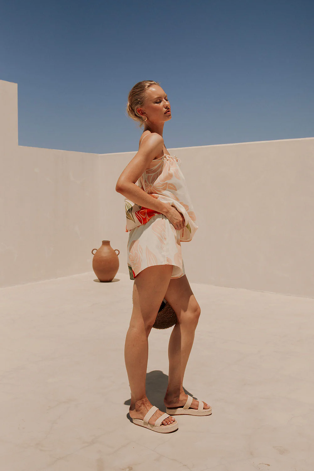 SAMPLE-Jetta Shorts - Petal Scarf - Image 4