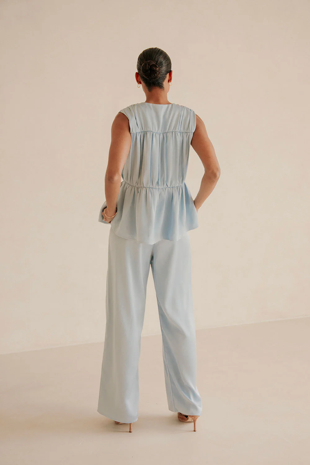 SAMPLE-Juliette Pants - Blue - Image 8
