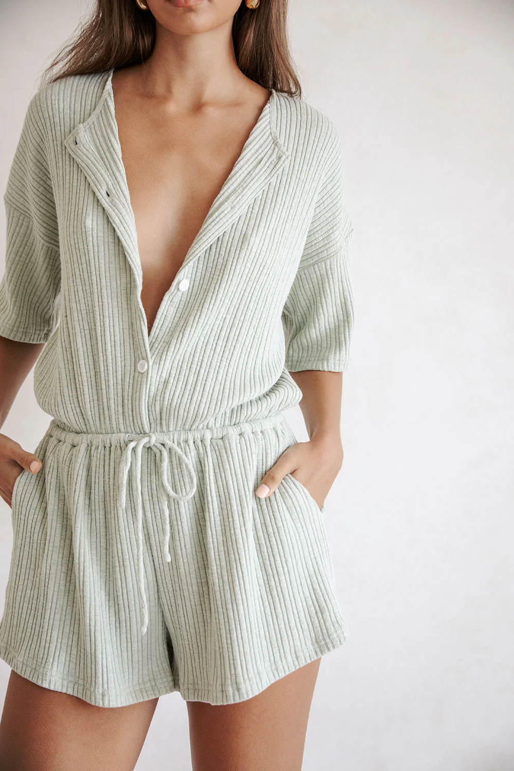 SAMPLE-Juniper Playsuit - Sage - Image 7