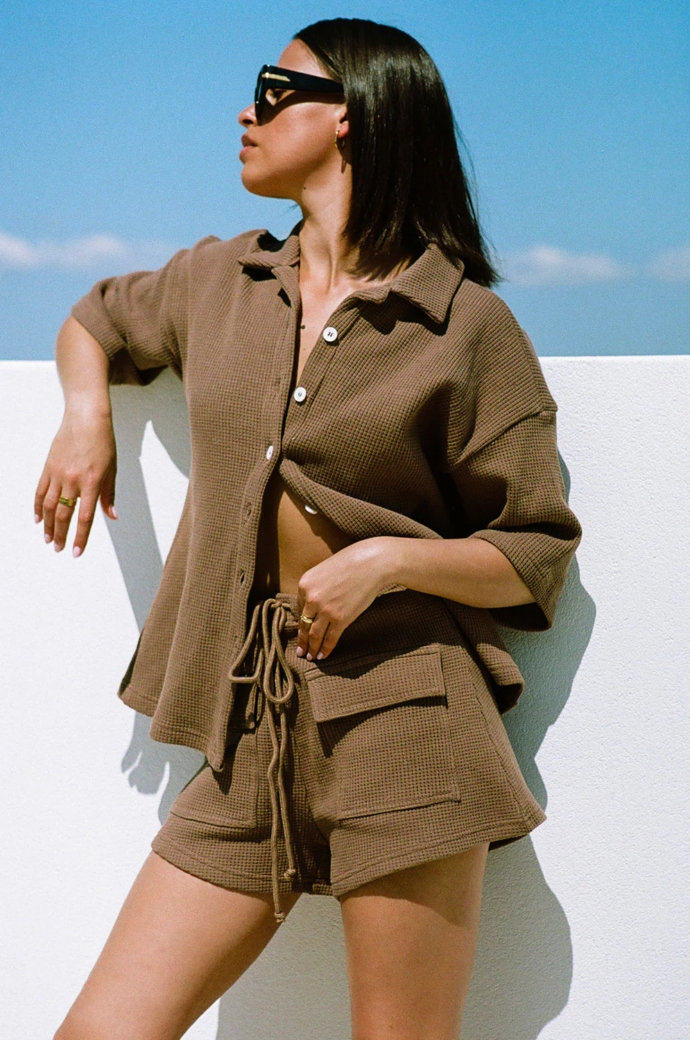 SAMPLE-Kase Shorts - Chocolate - Image 2