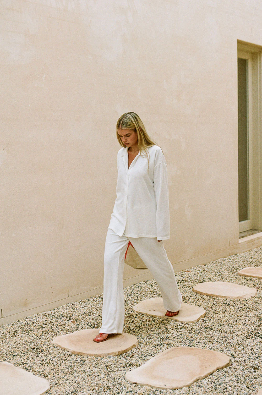 SAMPLE-Lenni Pants - White - Image 2