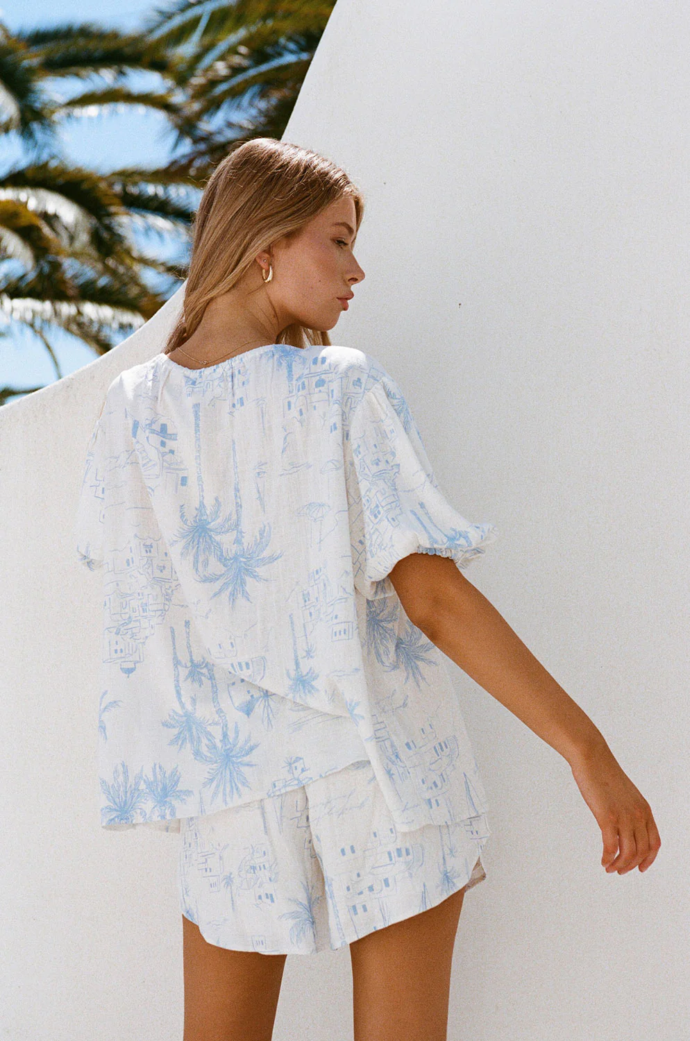 SAMPLE-Leta Shorts - Santorini - Image 5