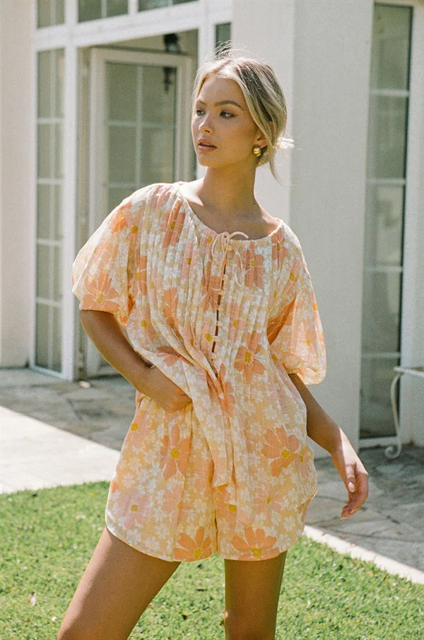 SAMPLE-Leta Top - Autumn Floral - Image 2