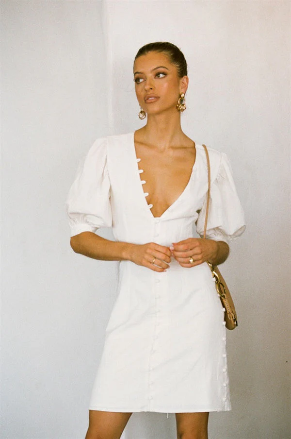 SAMPLE-Louel Button Dress - Image 3