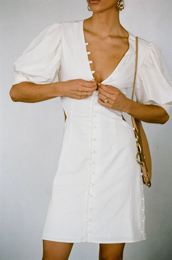 SAMPLE-Louel Button Dress - Image 5