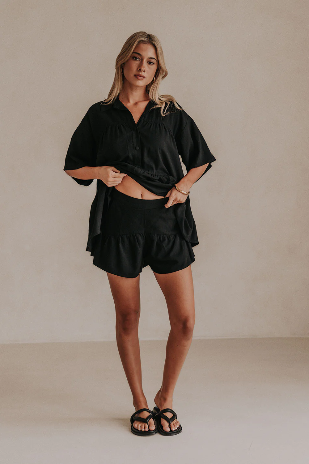 SAMPLE-Luna Shorts - Black - Image 2