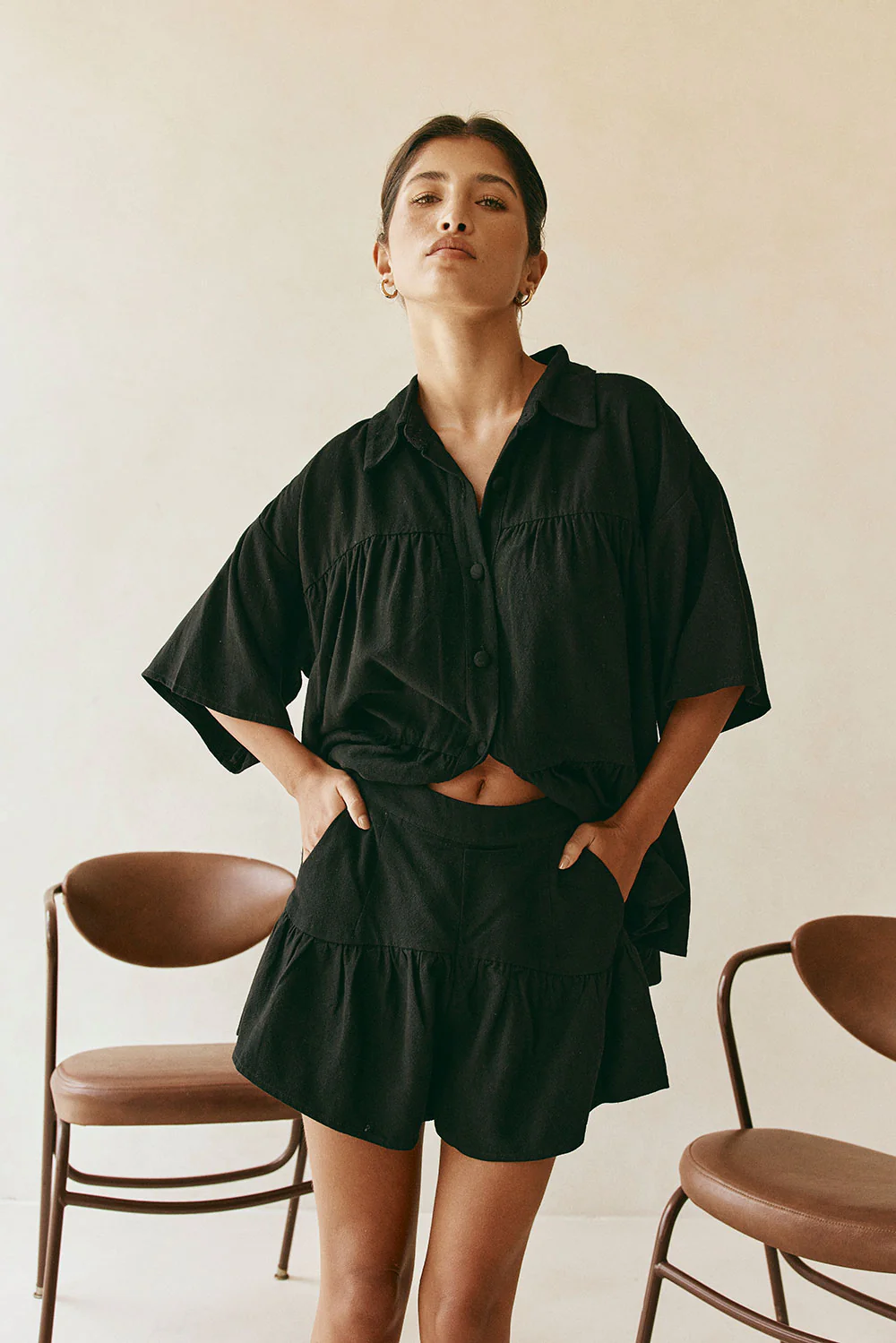SAMPLE-Luna Top - Black - Image 4