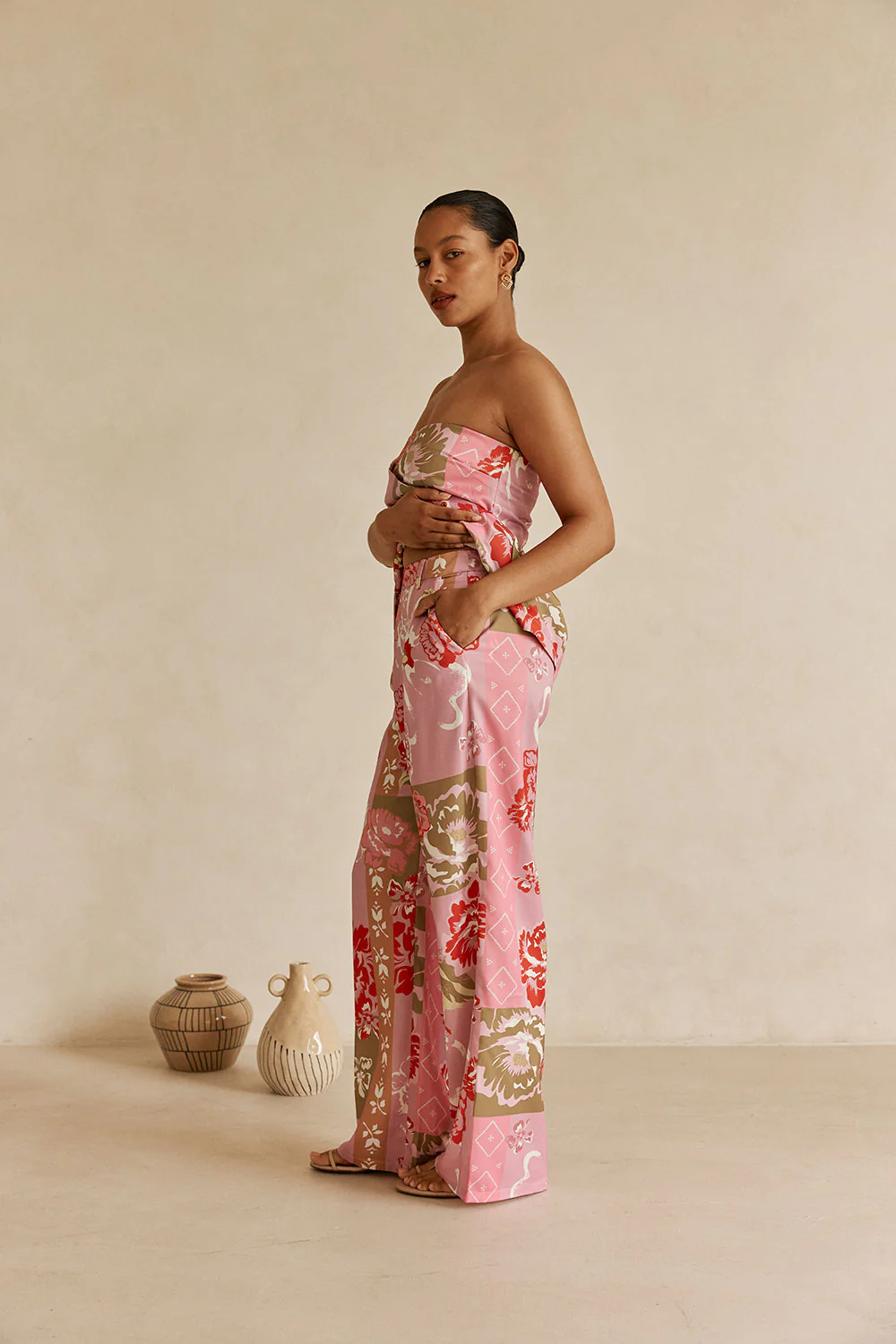 SAMPLE-Marleigh Pants -  Botanic Patch - Image 5
