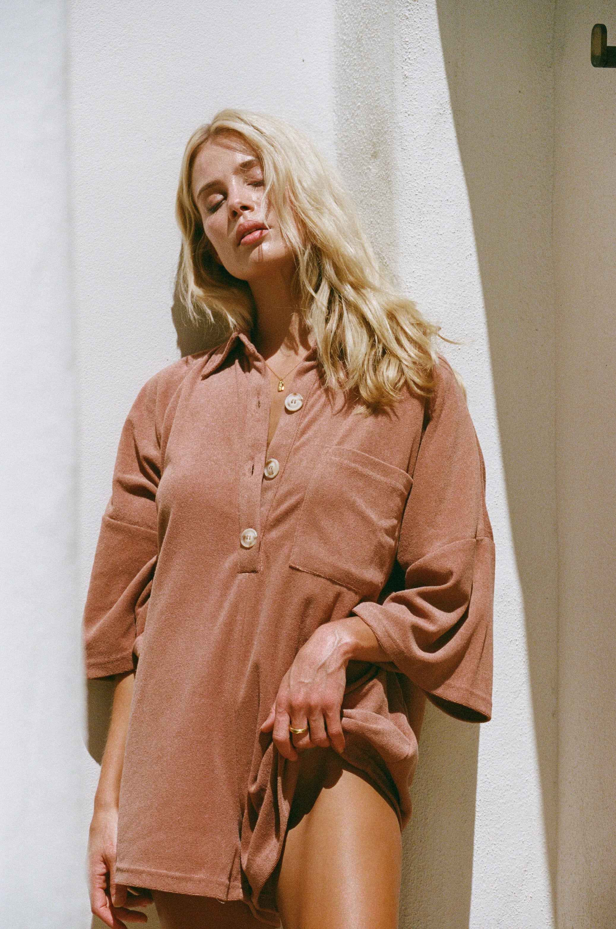 SAMPLE-Milena Playsuit - Biscotti - Image 3