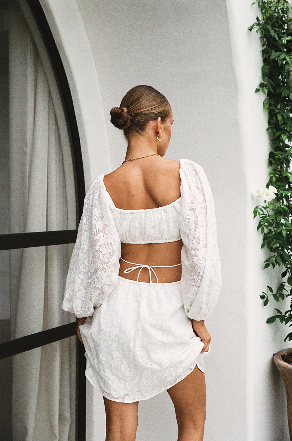 SAMPLE-Naiya Off Shoulder Dress - Image 3