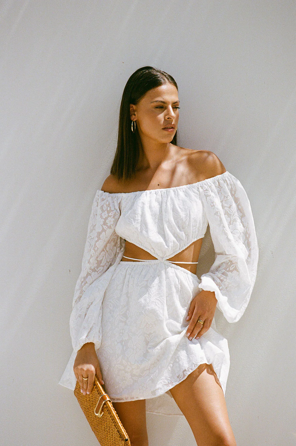 SAMPLE-Naiya Off Shoulder Dress - Image 4