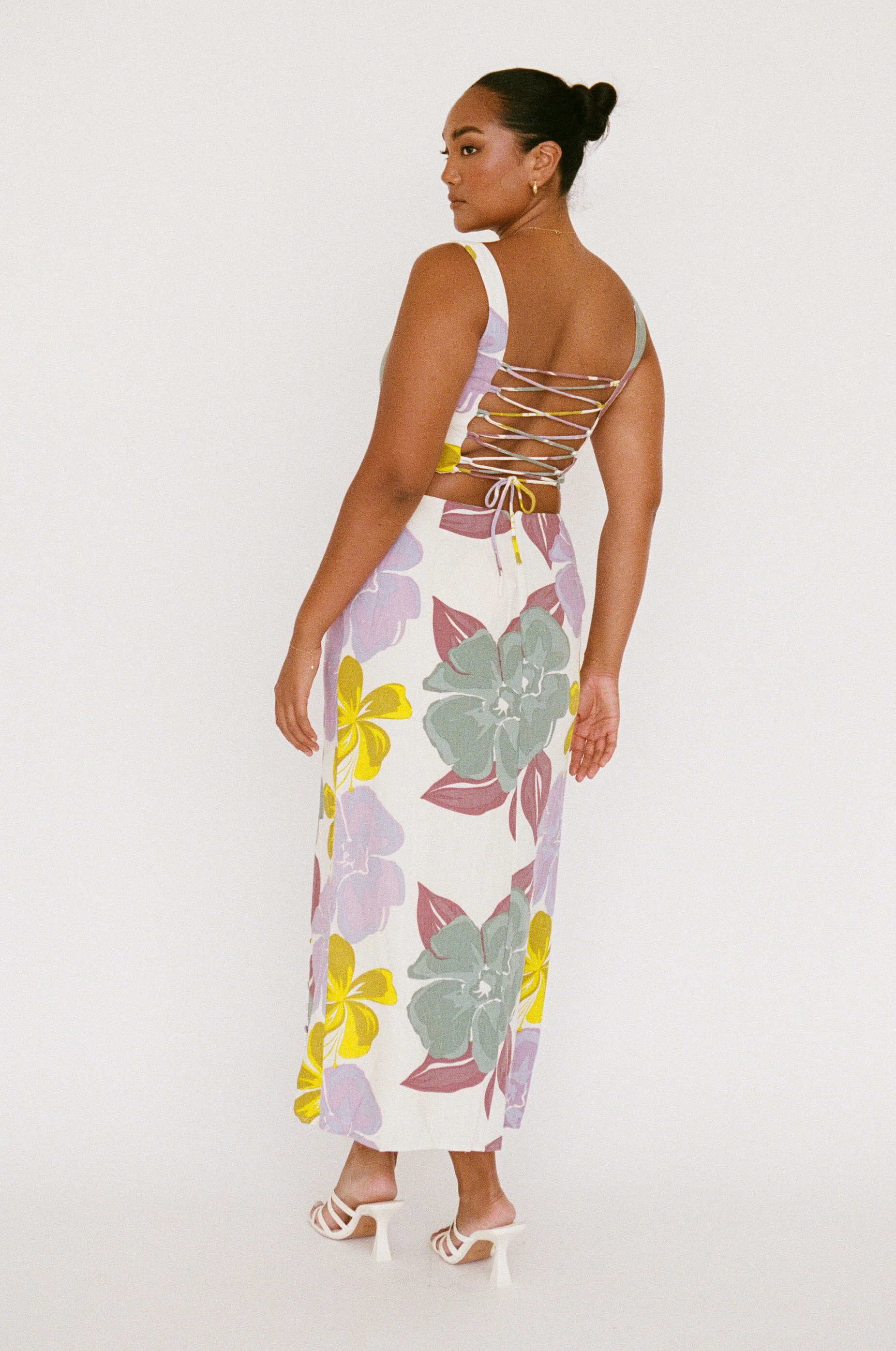 SAMPLE-Oralia Skirt - Royal Floral - Image 6