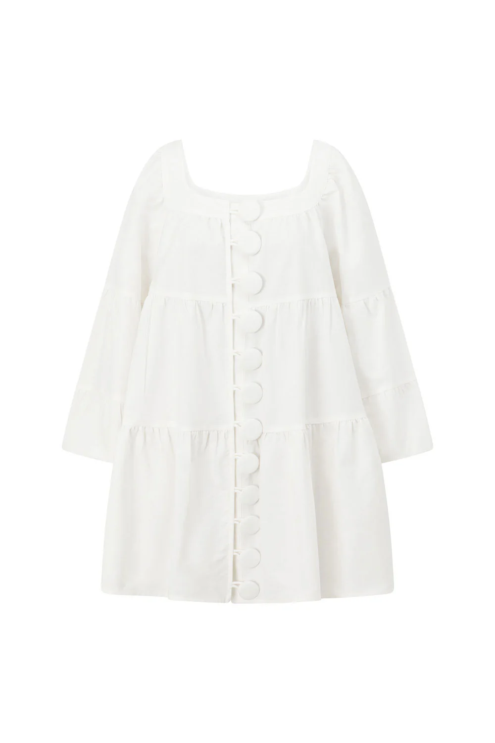 SAMPLE-Palmer Dress - White - Image 9