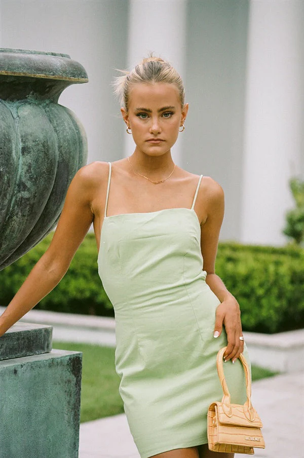 SAMPLE-Phoenix Dress - Green - Image 9