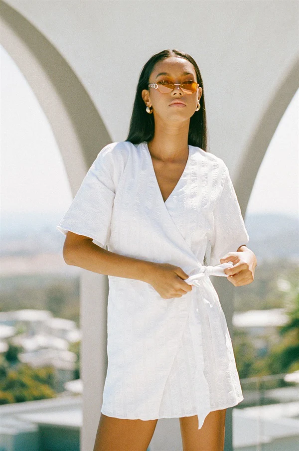 SAMPLE-Presley Wrap Dress - Image 3