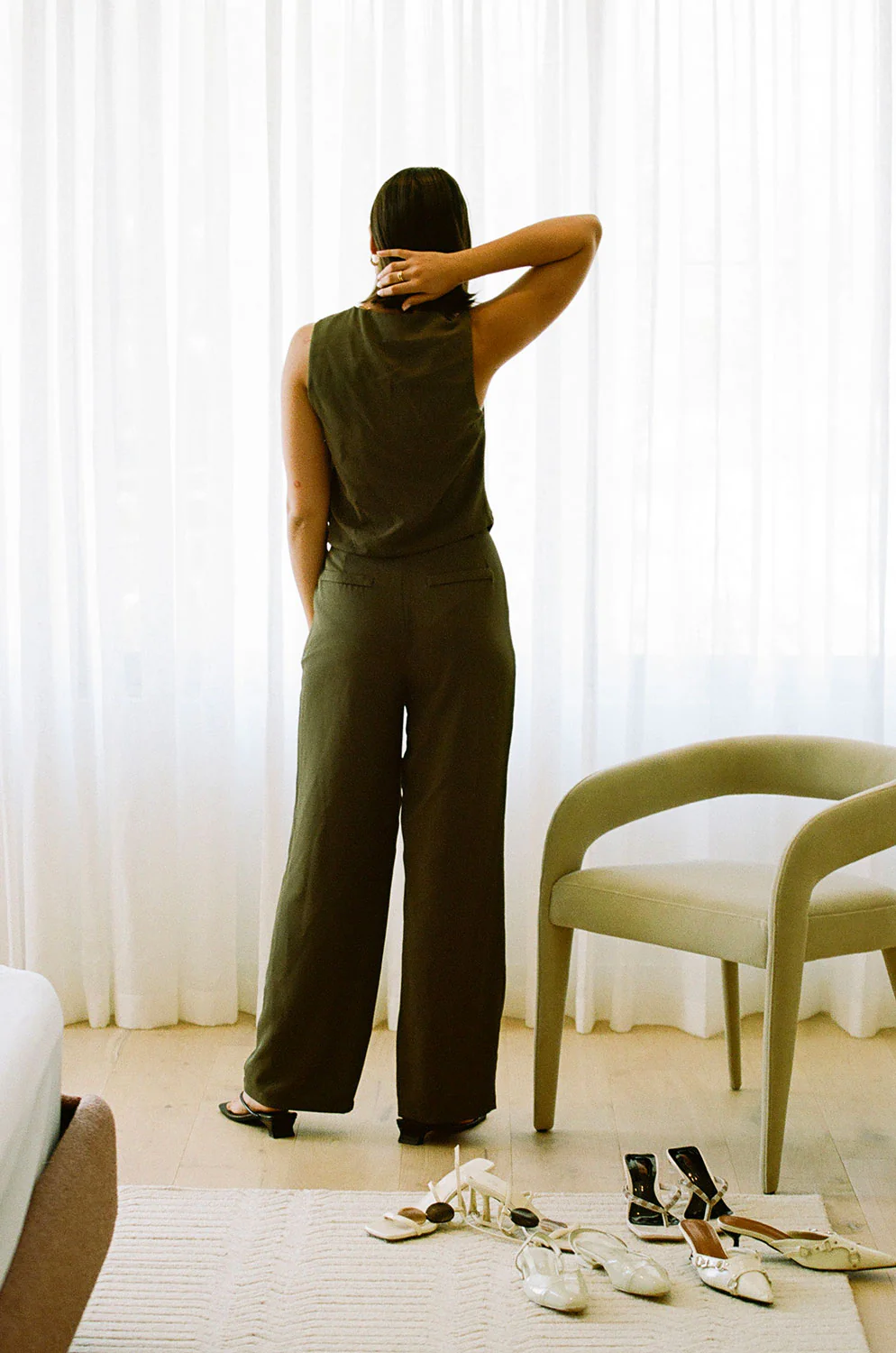 SAMPLE-Remi Pants - Chocolate - Image 5