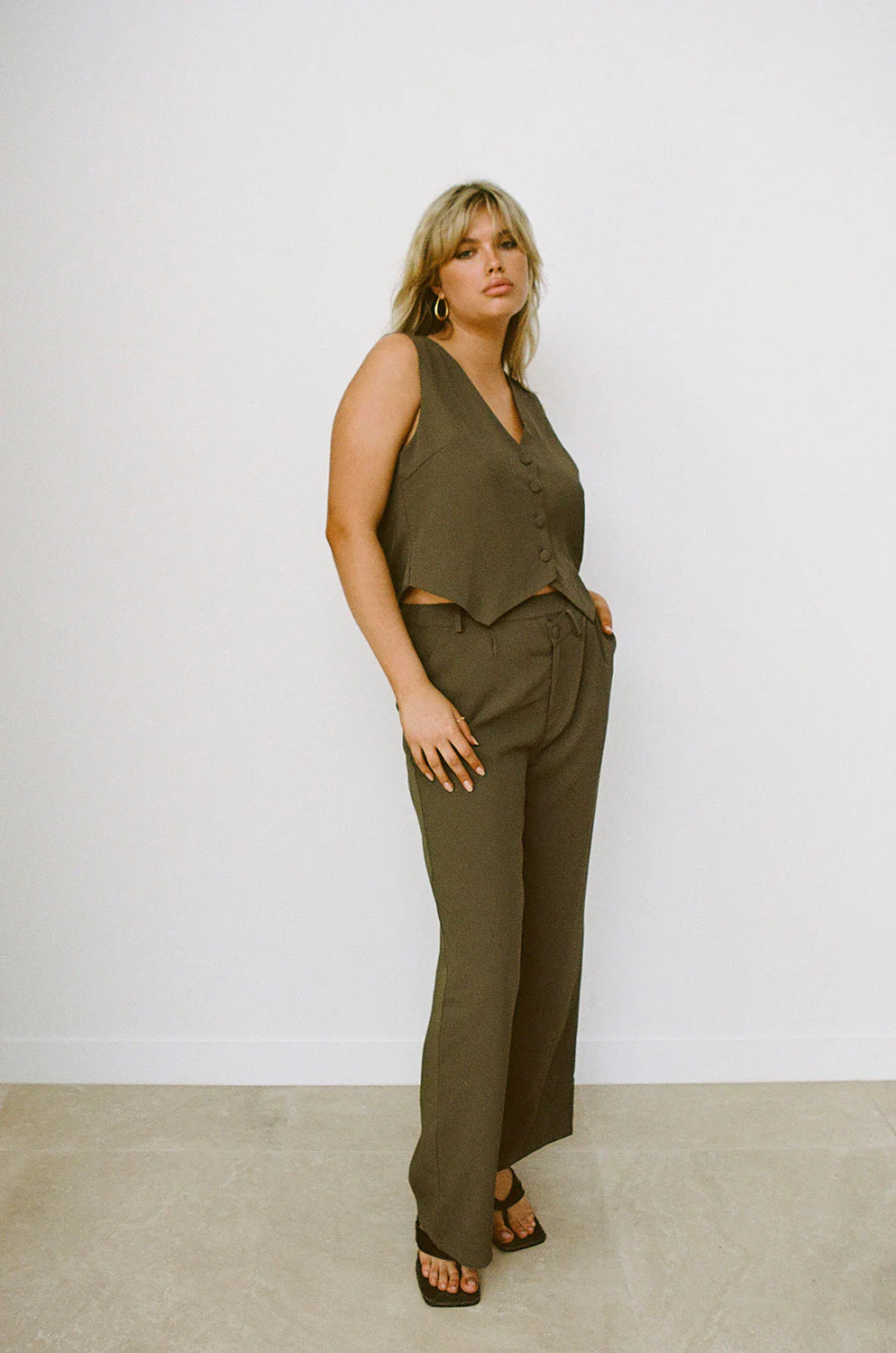 SAMPLE-Remi Pants - Chocolate - Image 6