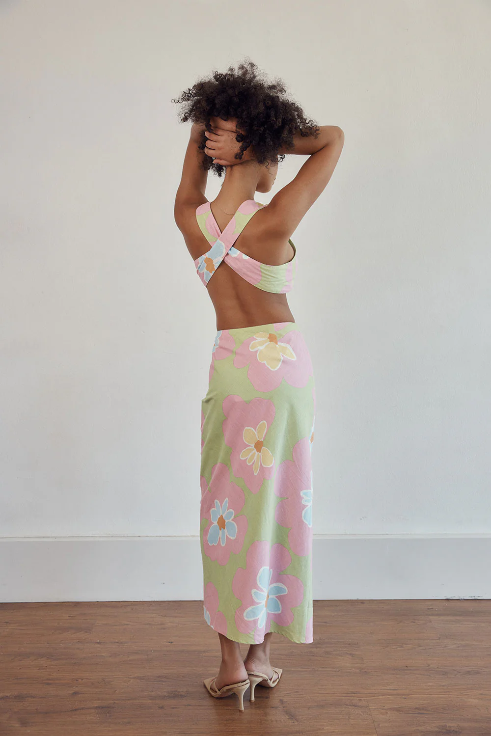SAMPLE-Samira Midi Skirt - Hana Green - Image 7