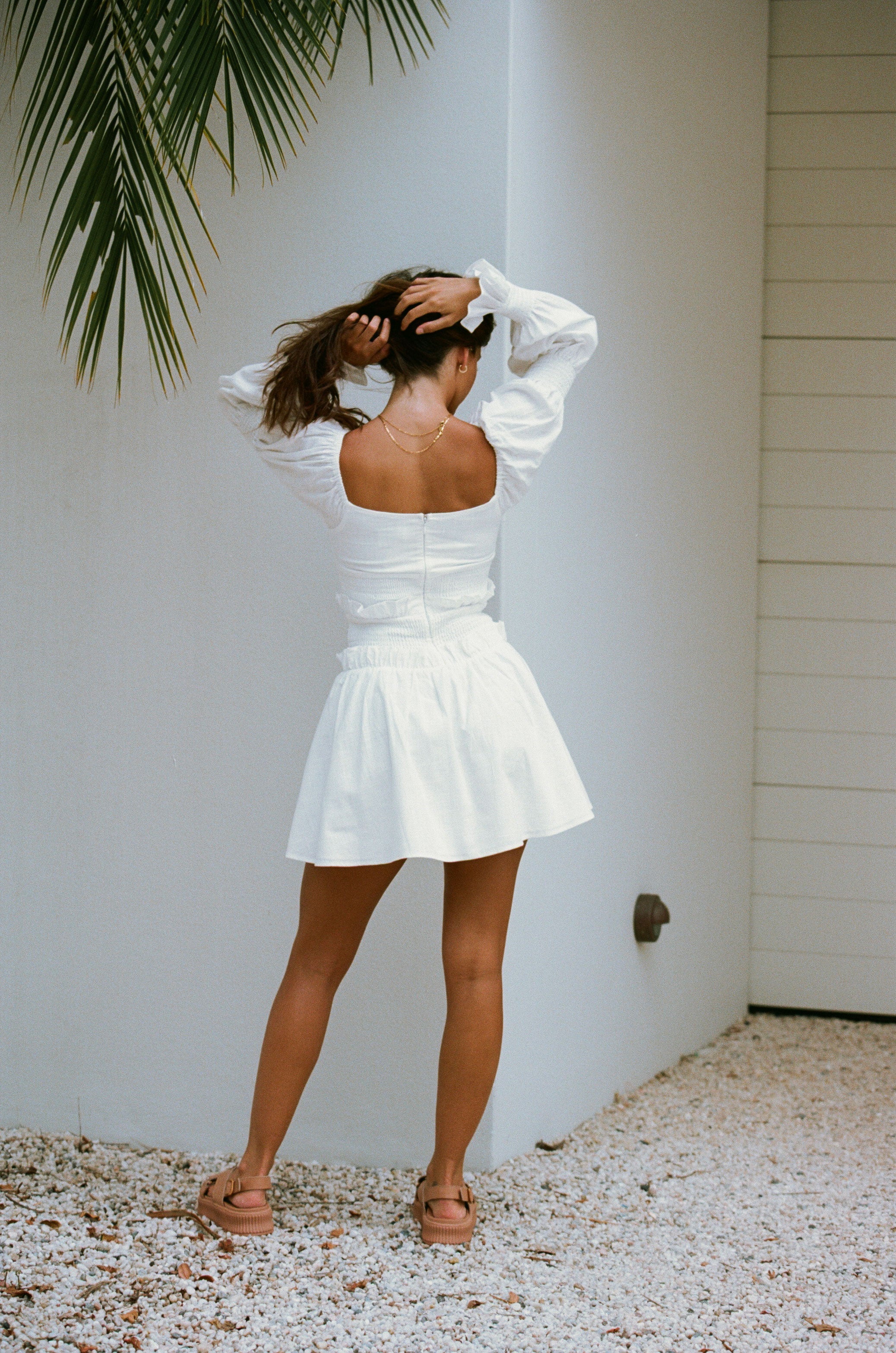 SAMPLE-Santiago Off Shoulder Dress - Image 7