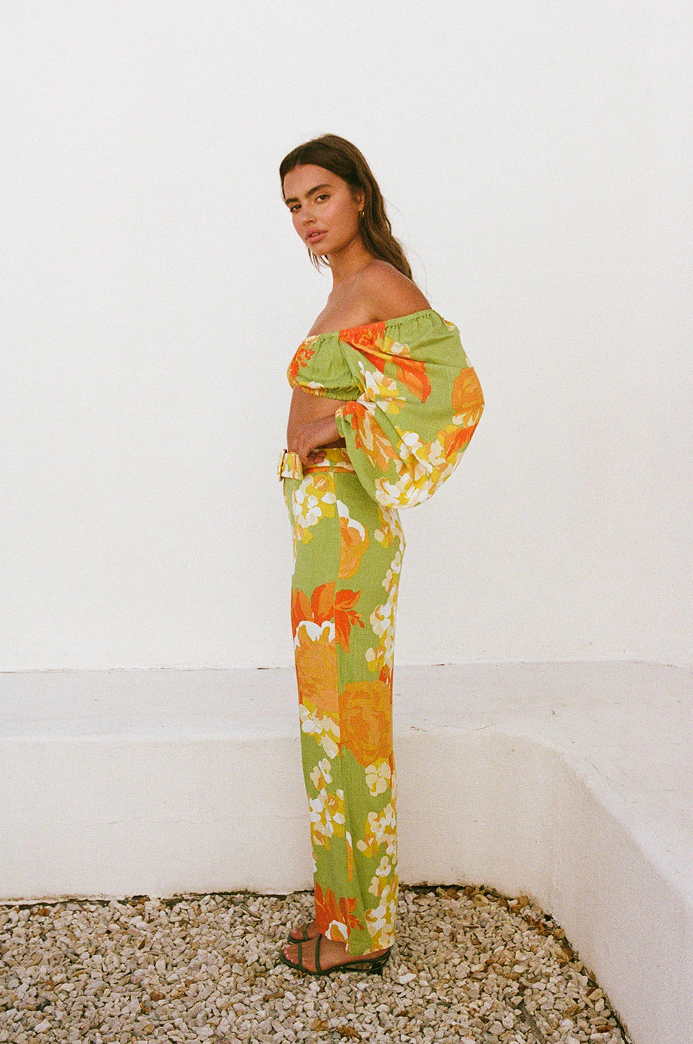 SAMPLE-Savannah Pants - Floral Sunset - Image 3