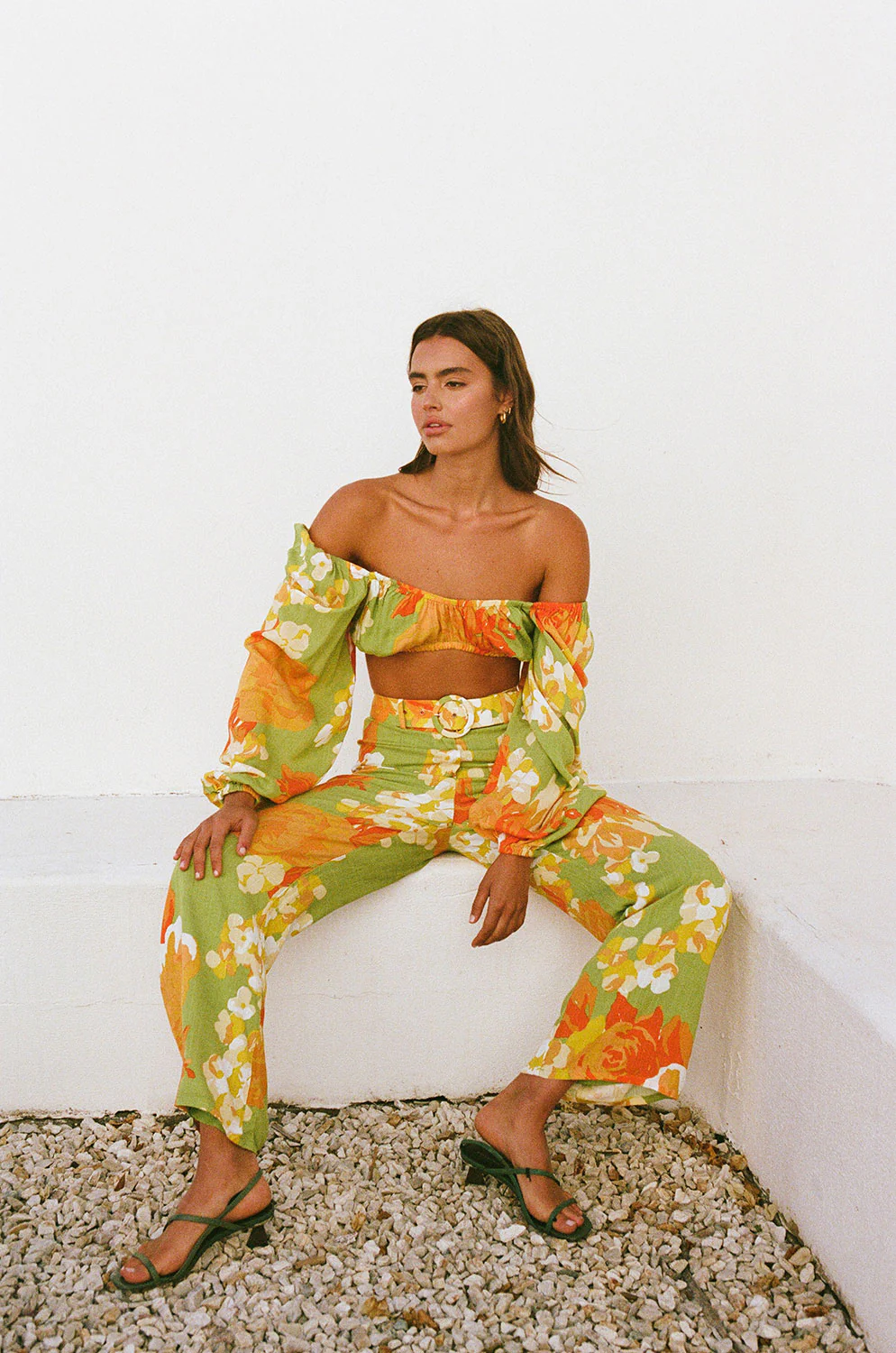 SAMPLE-Savannah Pants - Floral Sunset - Image 5