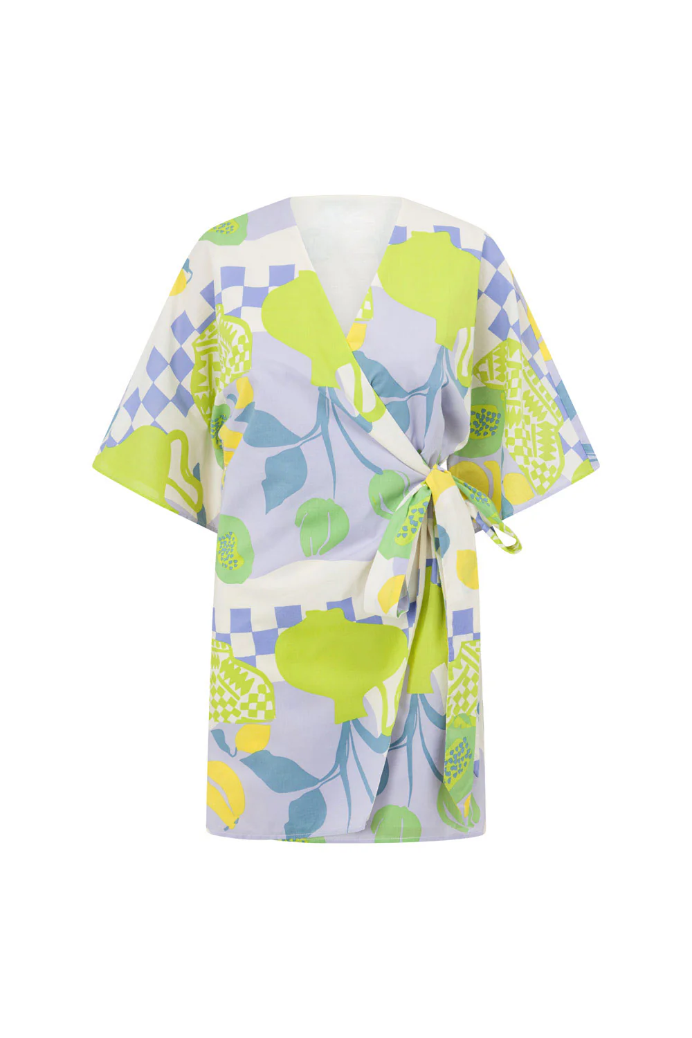 SAMPLE-Scarlett Wrap Dress - Dolce Verde - Image 6