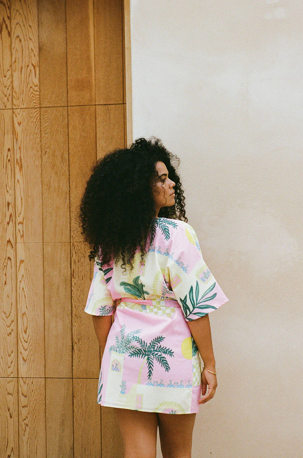 SAMPLE-Scarlett Wrap Dress - Vista Pink - Image 4