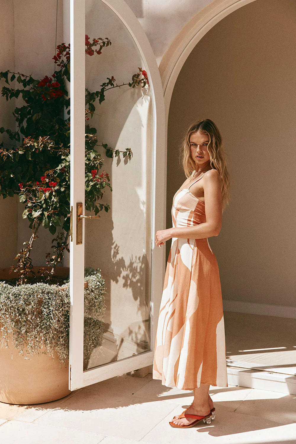 SAMPLE-Seme Dress - Peach Solanto - Image 5