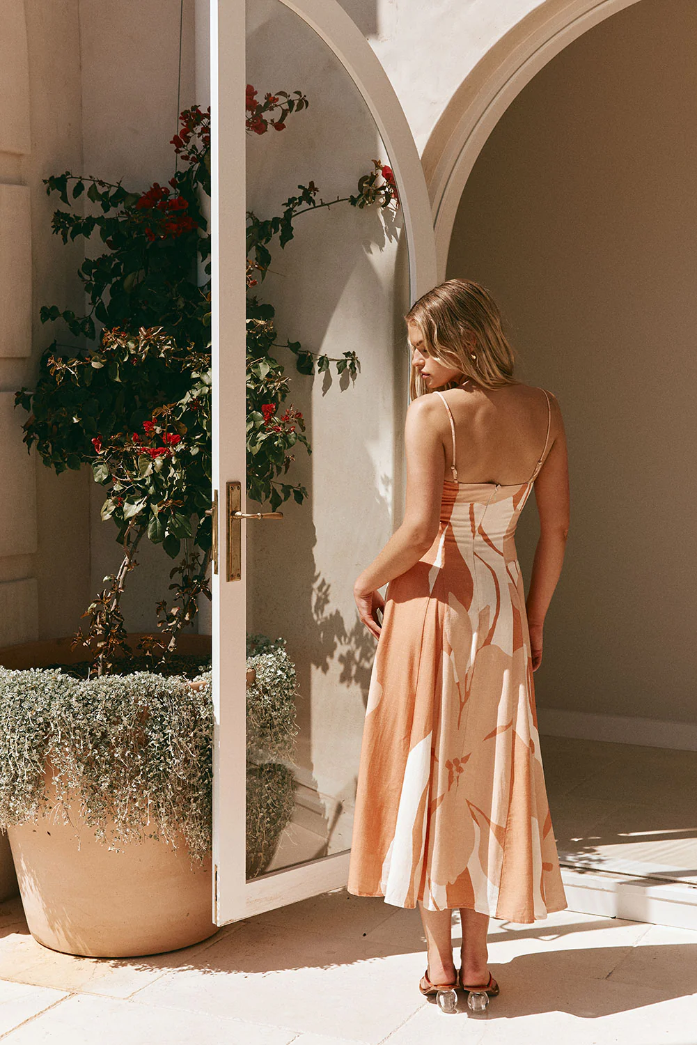 SAMPLE-Seme Dress - Peach Solanto - Image 6