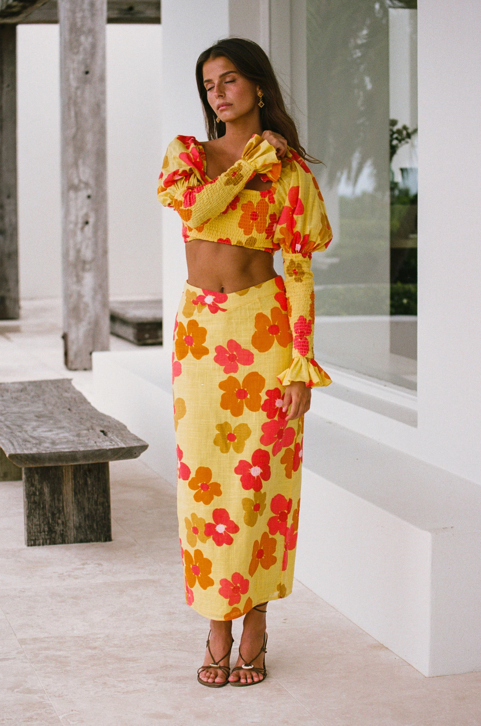 SAMPLE-Serina Midi Skirt - Image 2