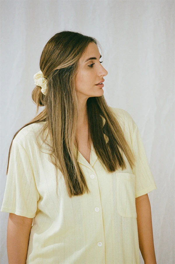 SAMPLE-Siesta PJ Top - Lemon - Image 3