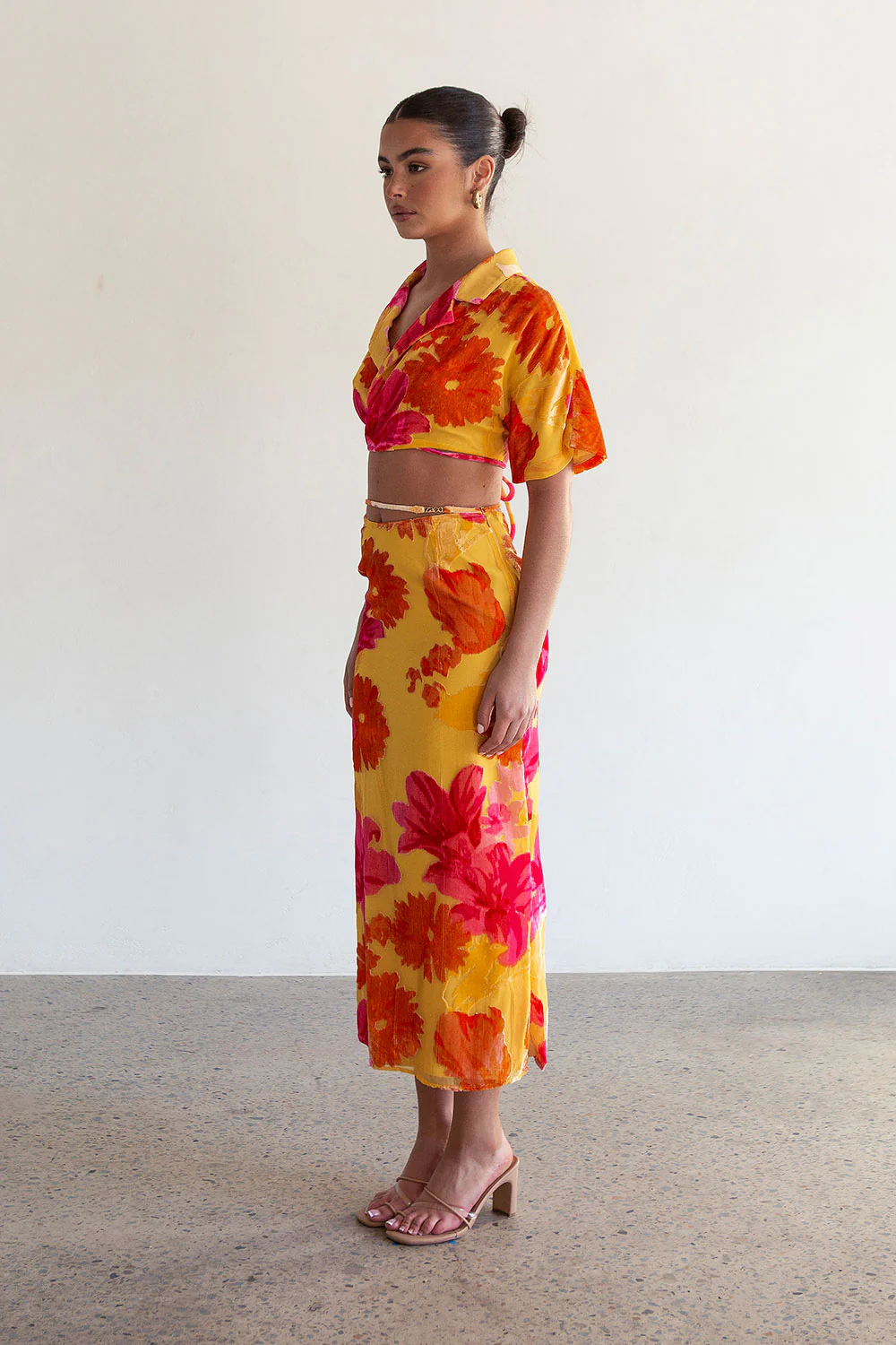 SAMPLE-Sorrenta Wrap Top - Floreale Sunny - Image 10