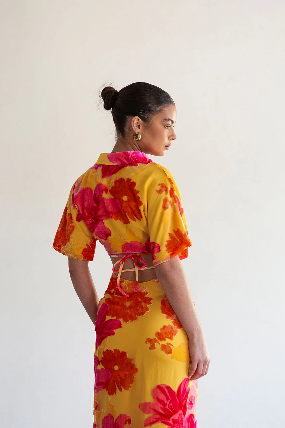 SAMPLE-Sorrenta Wrap Top - Floreale Sunny - Image 12