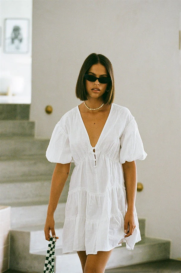 SAMPLE-Tarelle Dress - White