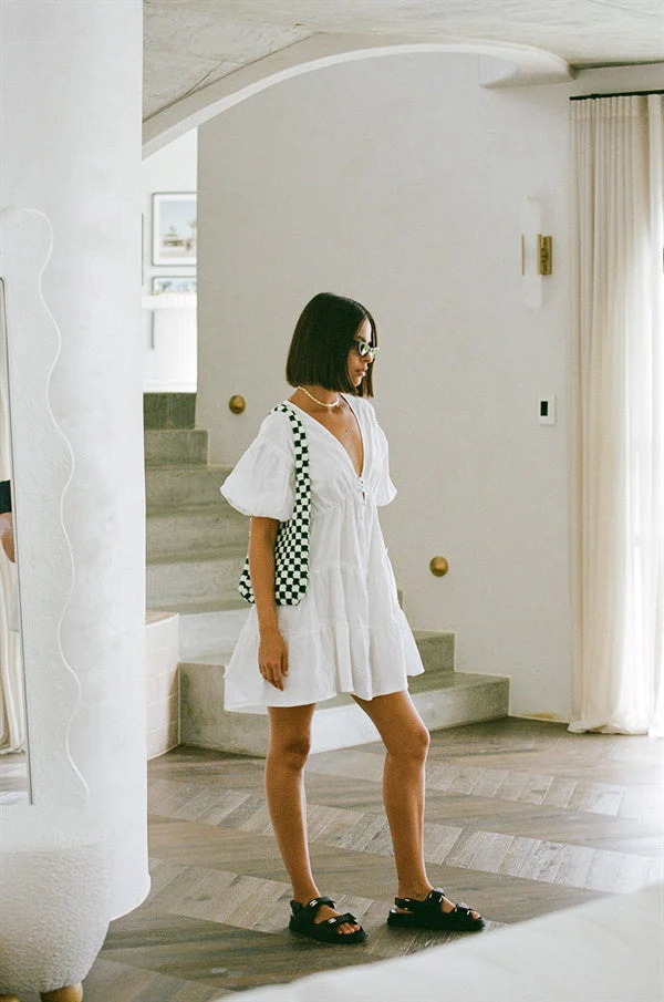 SAMPLE-Tarelle Dress - White - Image 4