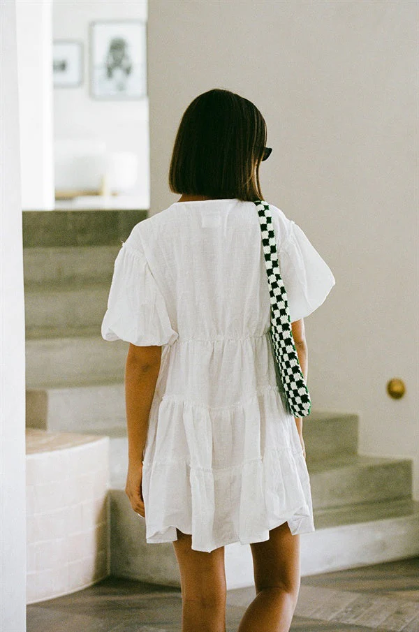 SAMPLE-Tarelle Dress - White - Image 5