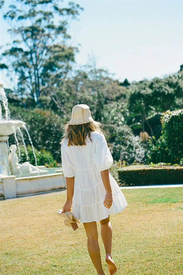 SAMPLE-Tarelle Dress - White - Image 9