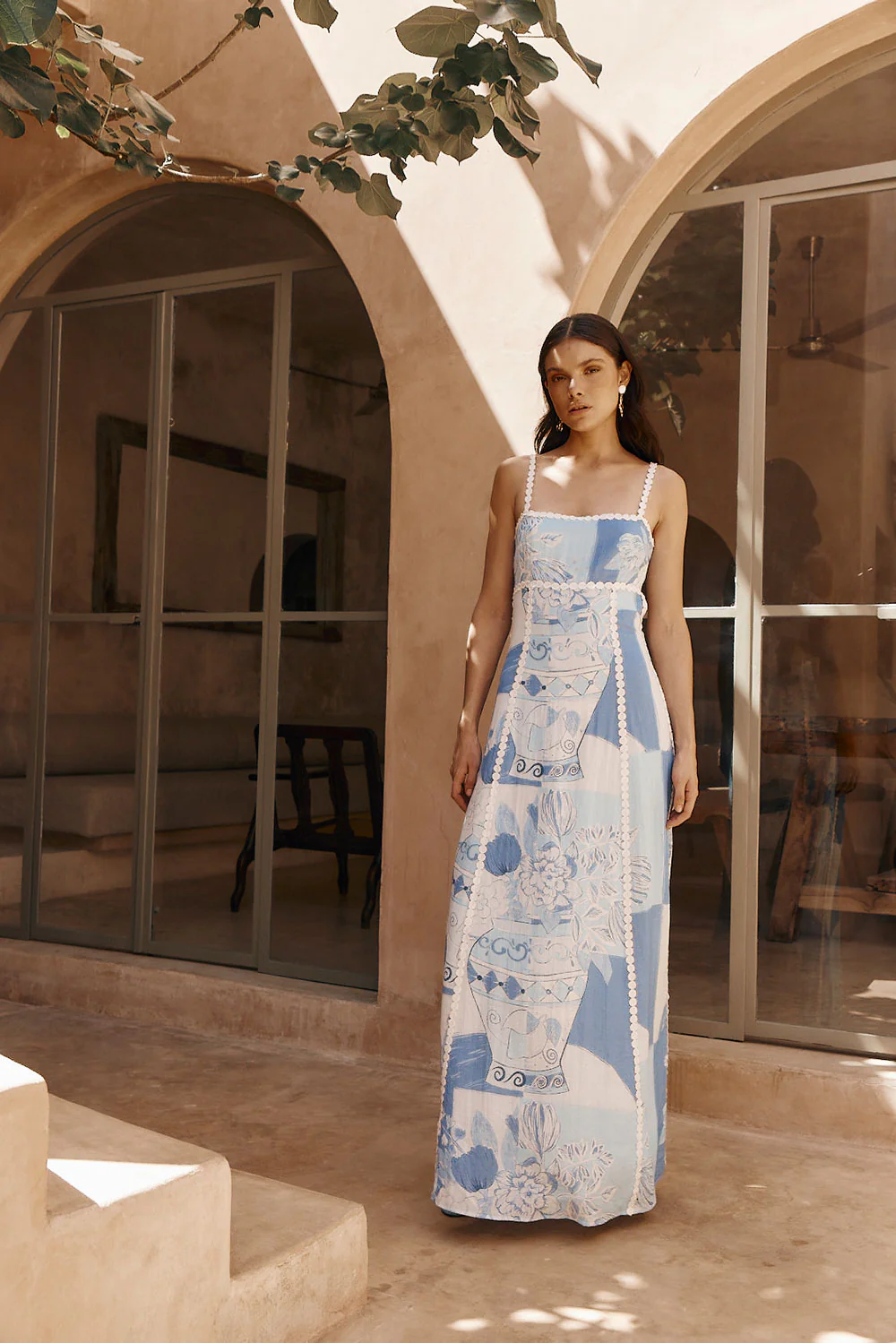 SAMPLE-Terazza Dress - Vaso Blu - Image 6