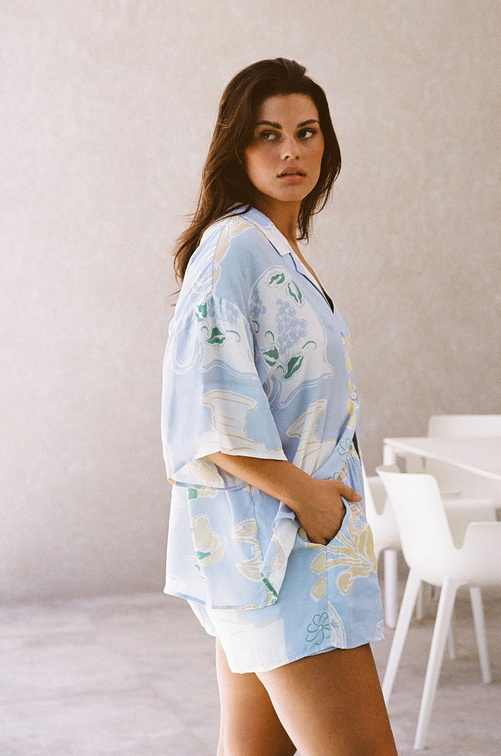 SAMPLE-Thessy Top - Ciao Blue - Image 3