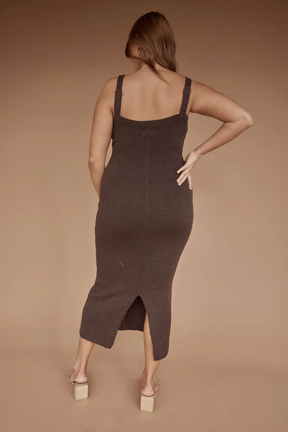 SAMPLE-Vallie Midi Dress - Cocoa - Image 9