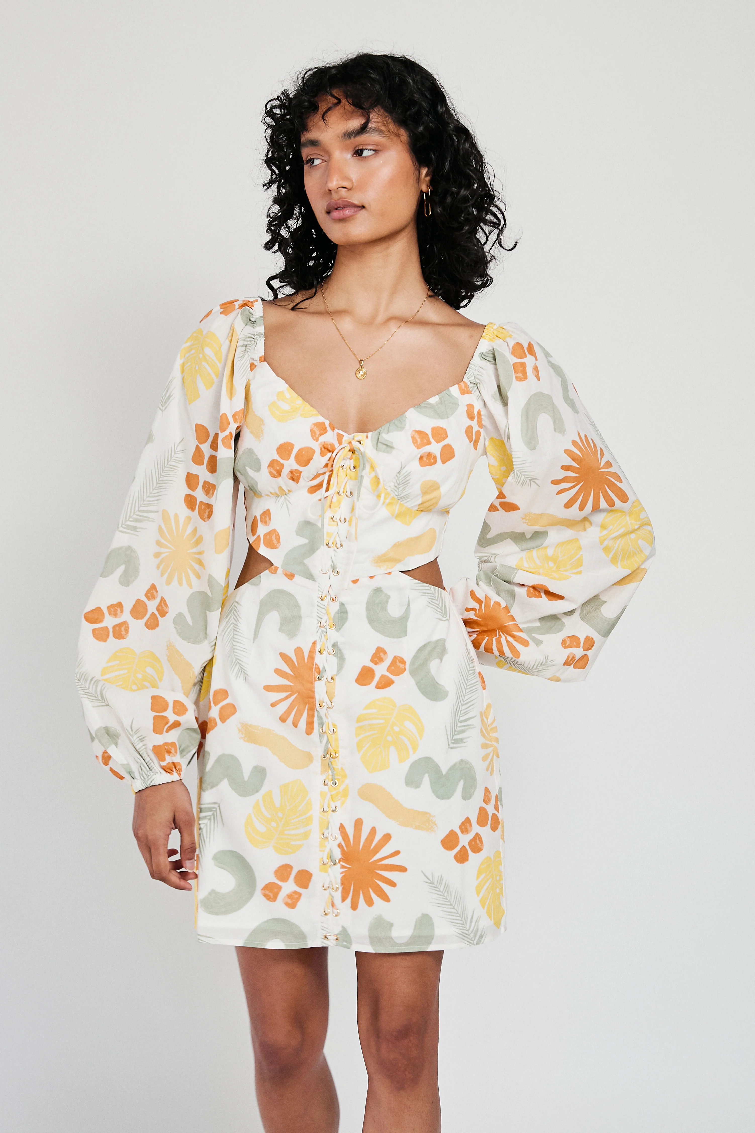 SAMPLE-Willa Dress - Desert Leaf - Image 7
