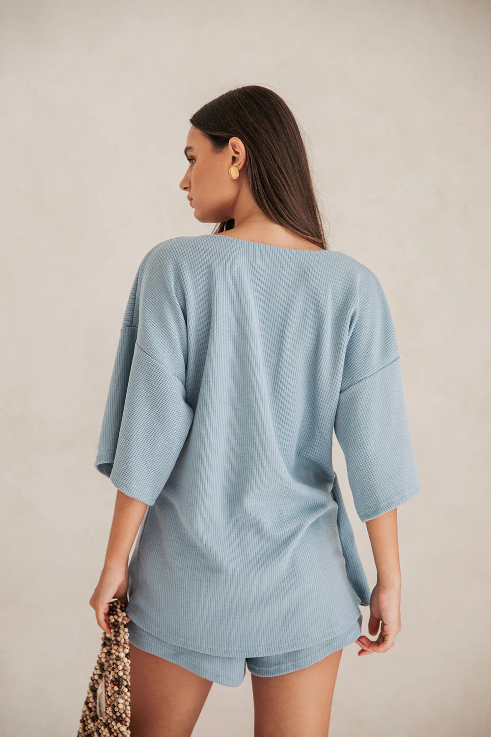 SAMPLE-Wyatt Top - Blue - Image 5